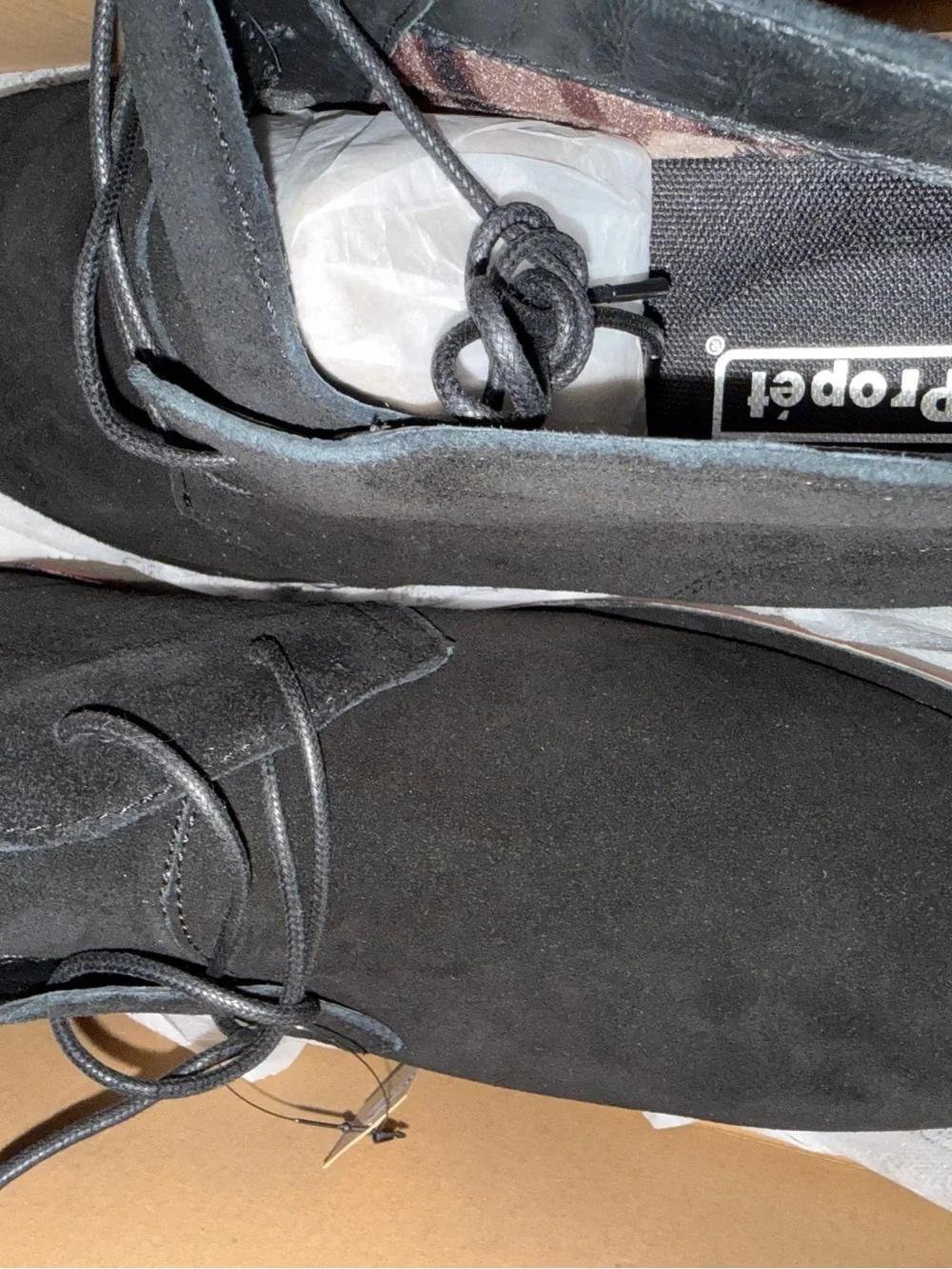 Propet Men's Black Suede Chukka Boots - Classic Lace-Up NIB
